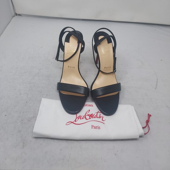 Christian Louboutin Loubigirl Black Ankle Strap Heel Sandal - Picture 6 of 10